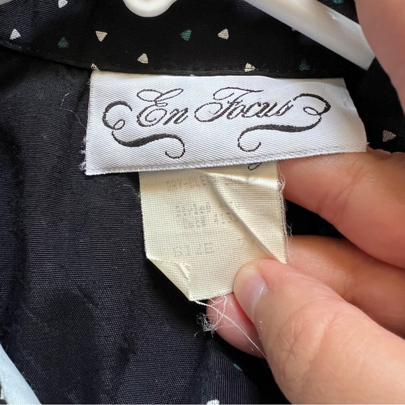 Vintage En Focus Short Sleeve Romper With Shoulder Pads Women’s Size 7/8 - Picture 2 of 8